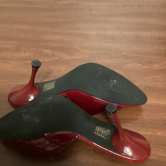 JEFFREY CAMPBELL KITTY HEEL SLIP ON SANDALS - Picture 13 of 13